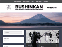 Tablet Screenshot of bushinkan.ch